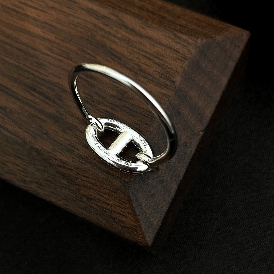 [⭐Novea]RONDE SMALL SILVER DIAMOND RING