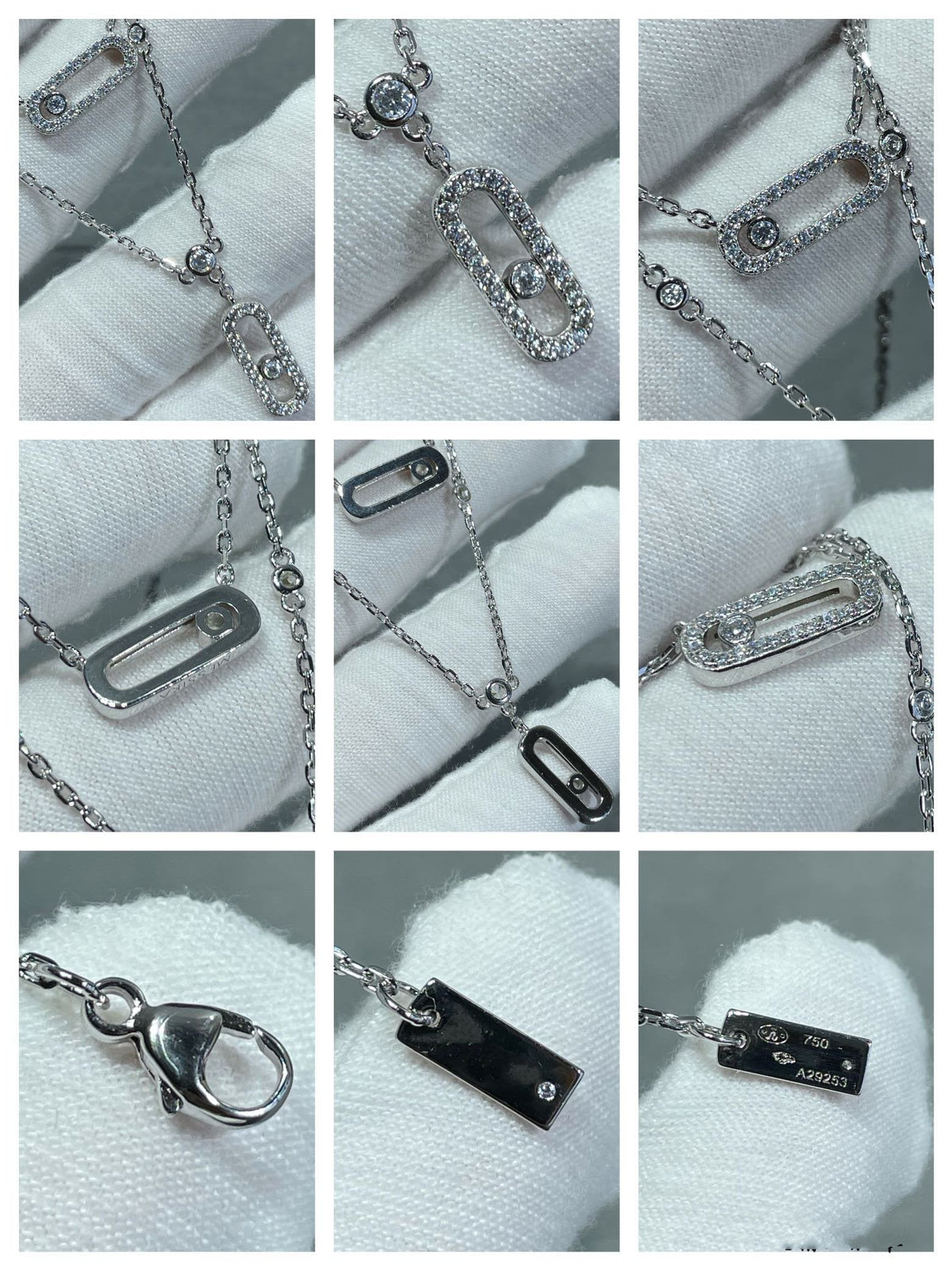 [⭐Novea]MOVE 2 ROW DIAMOND NECKLACE
