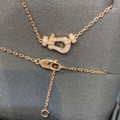 [⭐Novea]FORCE 10 DIAMOND PINK GOLD NECKLACE MINI MODEL