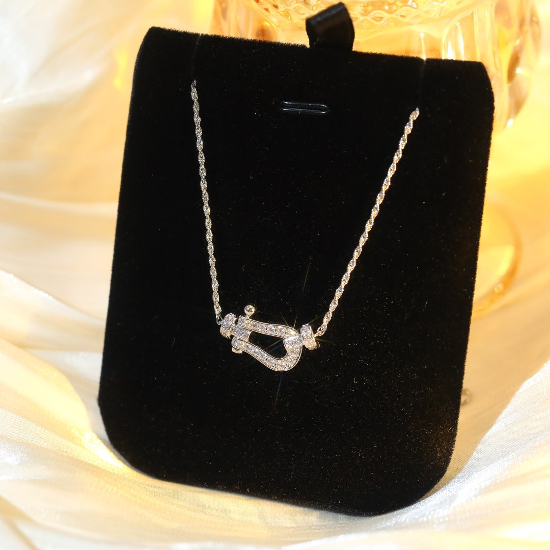 [⭐Novea]FORCE 10 DIAMOND SILVER NECKLACE MINI MODEL