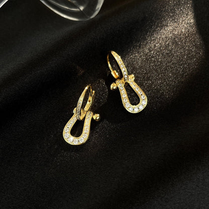 [⭐Novea]FORCE 10 FULL DIAMOND DROP EARRINGS MEDIUM MODEL