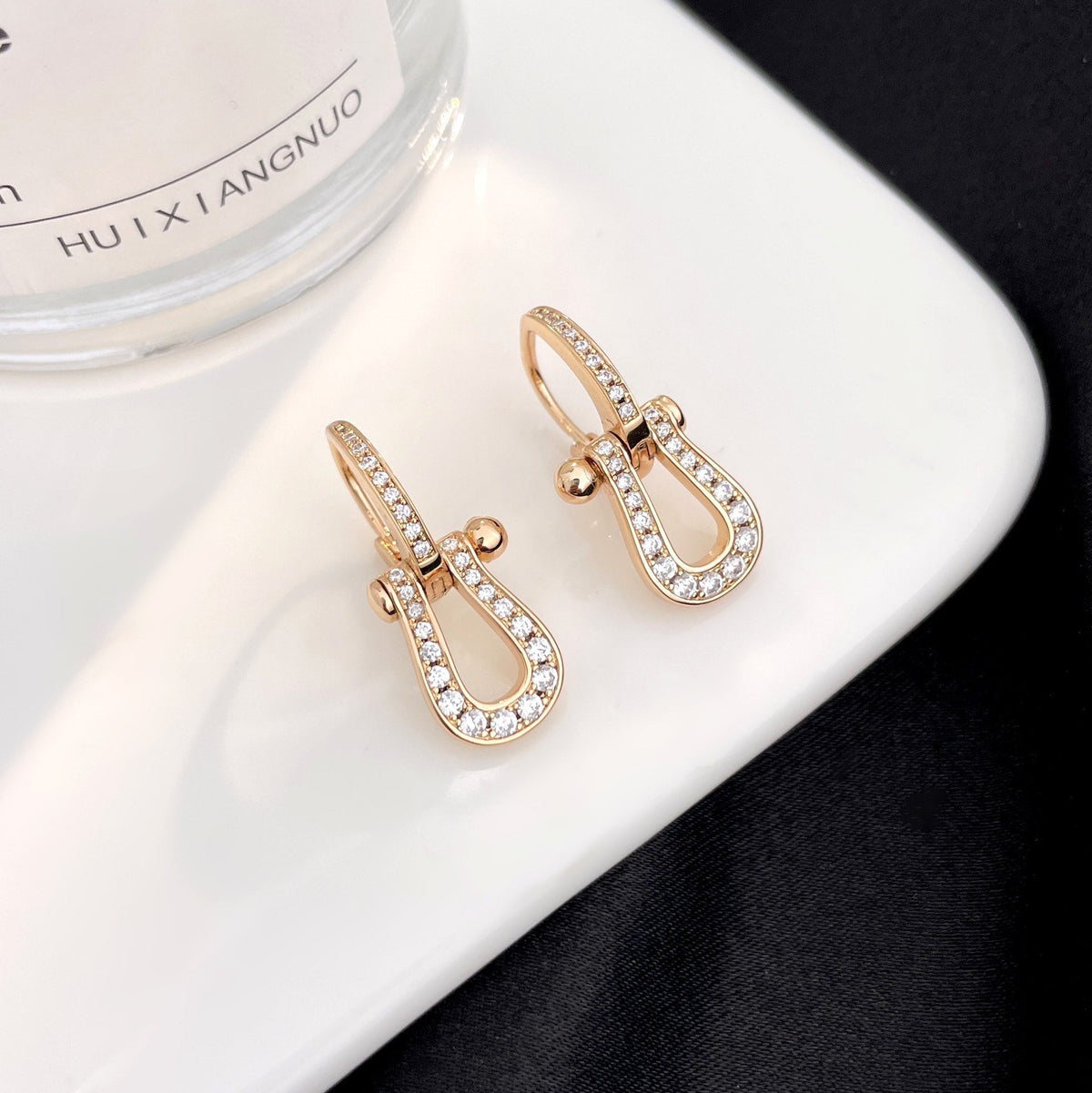 [⭐Novea]FORCE 10 FULL DIAMOND DROP EARRINGS MEDIUM MODEL