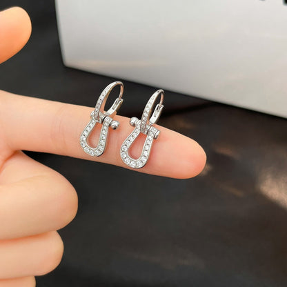 [⭐Novea]FORCE 10 FULL DIAMOND DROP EARRINGS MEDIUM MODEL