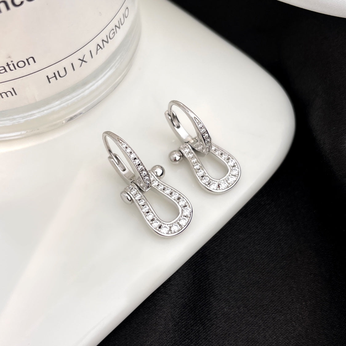 [⭐Novea]FORCE 10 FULL DIAMOND DROP EARRINGS MEDIUM MODEL