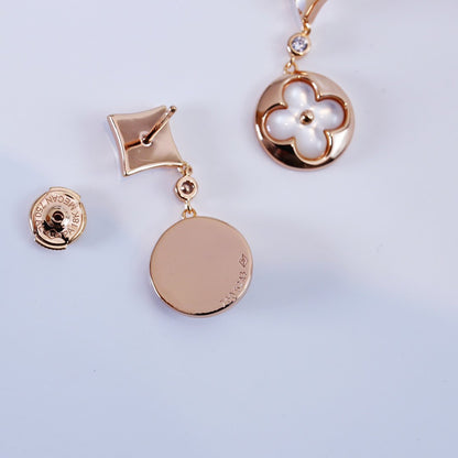 [⭐Novea]STAR AND SUN PINK GOLD MOP DROP EARRINGS