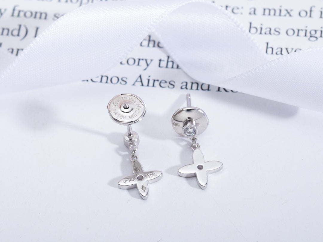[⭐Novea]VIDYLLE SILVER DIAMOND MINI DROP EARRINGS