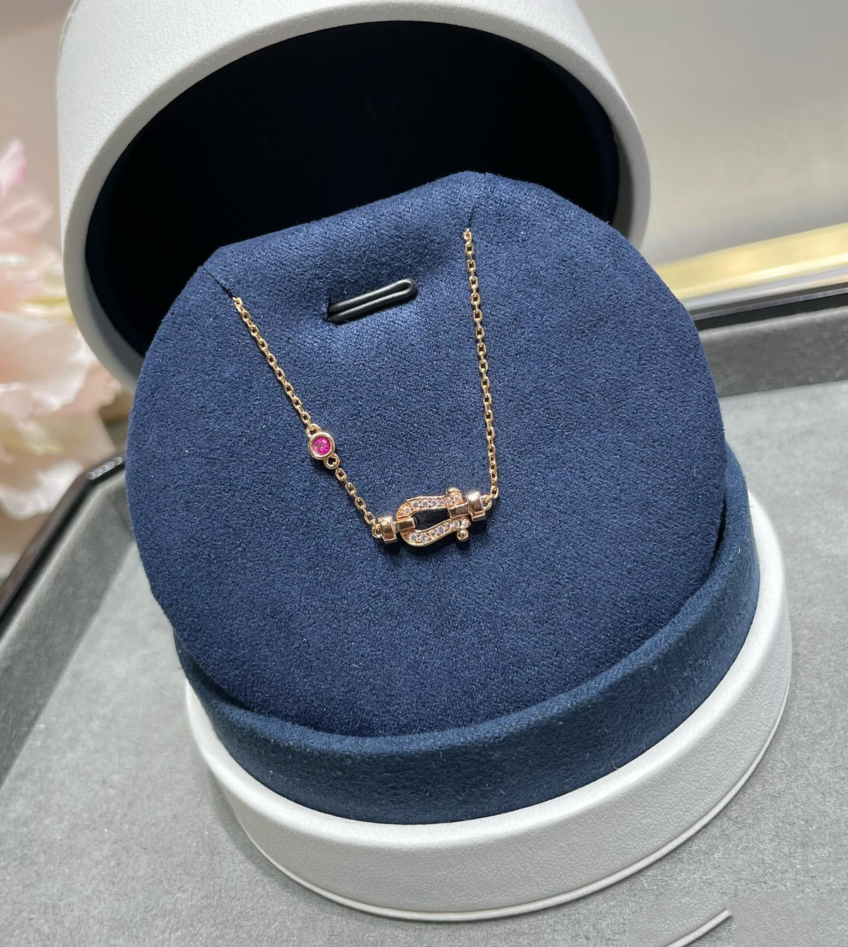 [⭐Novea]FORCE 10 DIAMOND CHAIN LINK PINK GOLD BRACELET
