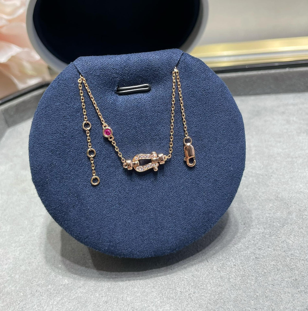 [⭐Novea]FORCE 10 DIAMOND CHAIN LINK PINK GOLD BRACELET