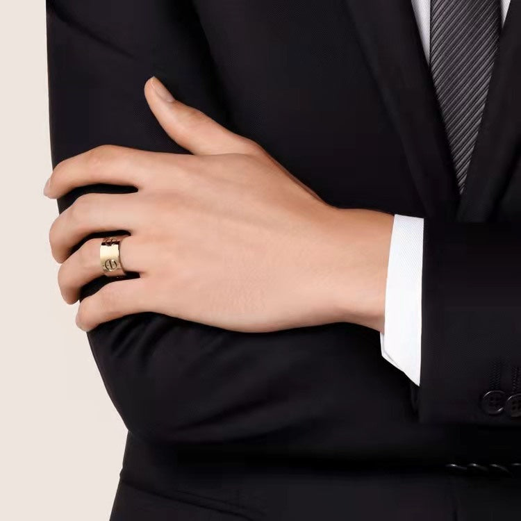[⭐Novea]LOVE 11MM LARGE RING