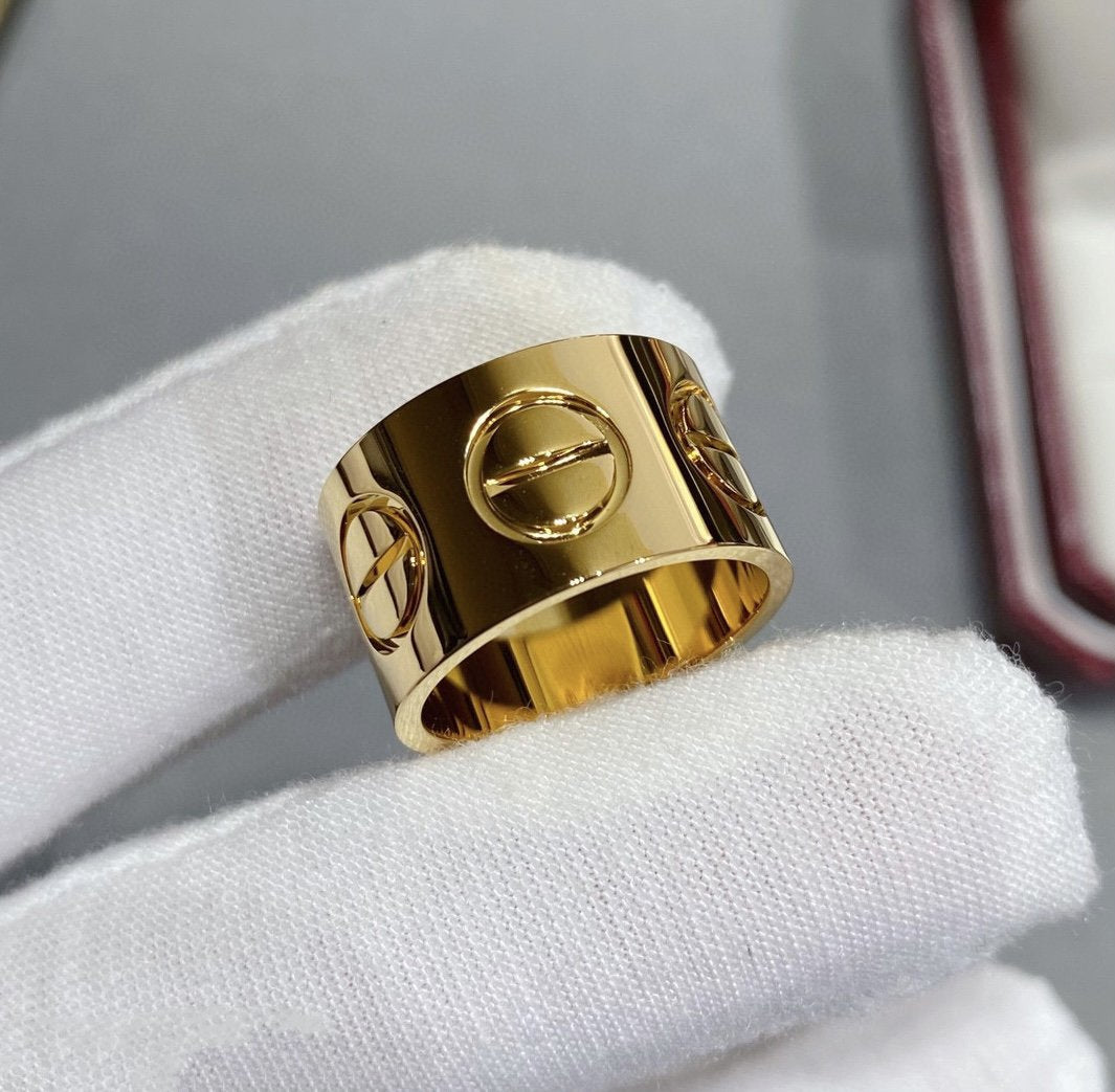 [⭐Novea]LOVE 11MM LARGE RING