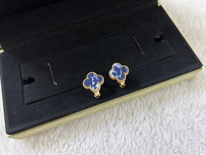 [⭐Novea]CLOVER PIETERSITE MEDIUM STUD EARRINGS