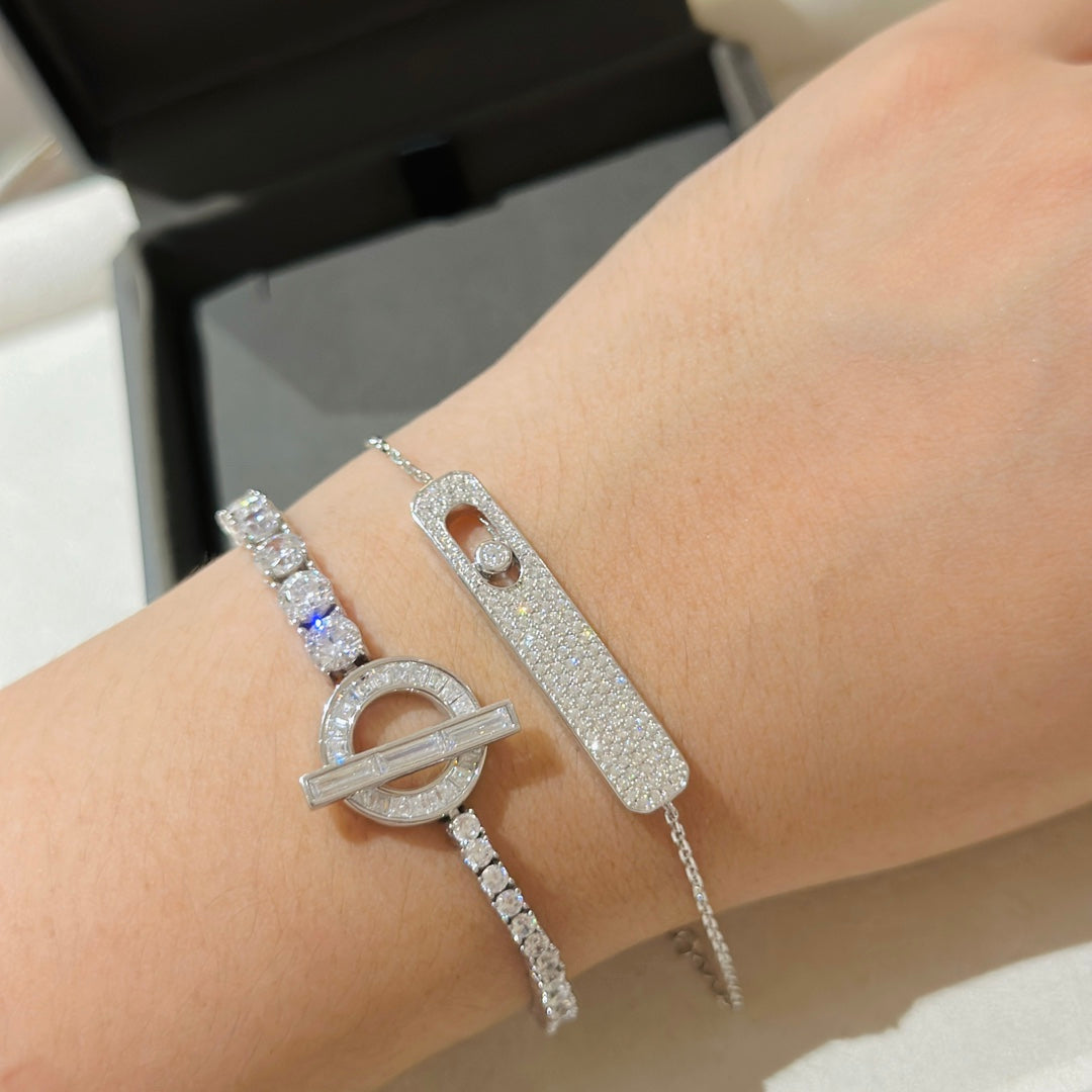 [⭐Novea]MOVE CLASSIQUE DIAMOND PAVED BRACELET
