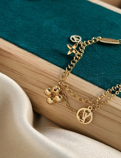 [⭐Novea]BLOOMING PINK GOLD MOP BRACELET