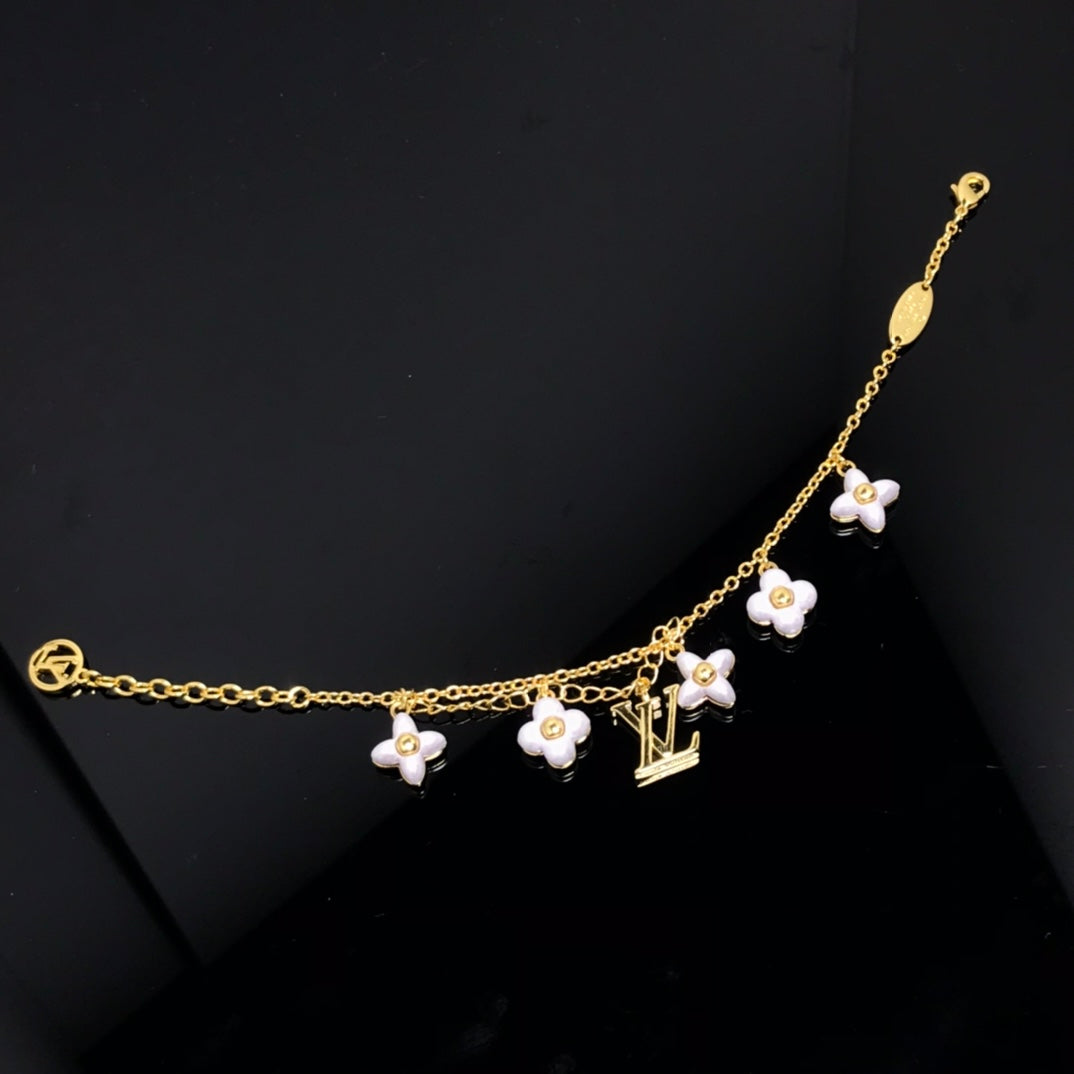 [⭐Novea]LOGO 6 MOTIF STAR AND SUN GOLD BRACELET