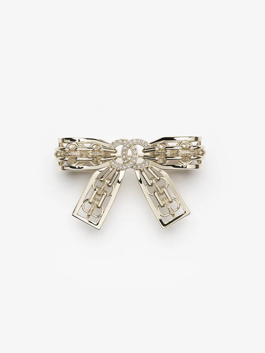 [⭐Novea]25K Hollow Bow Brooch