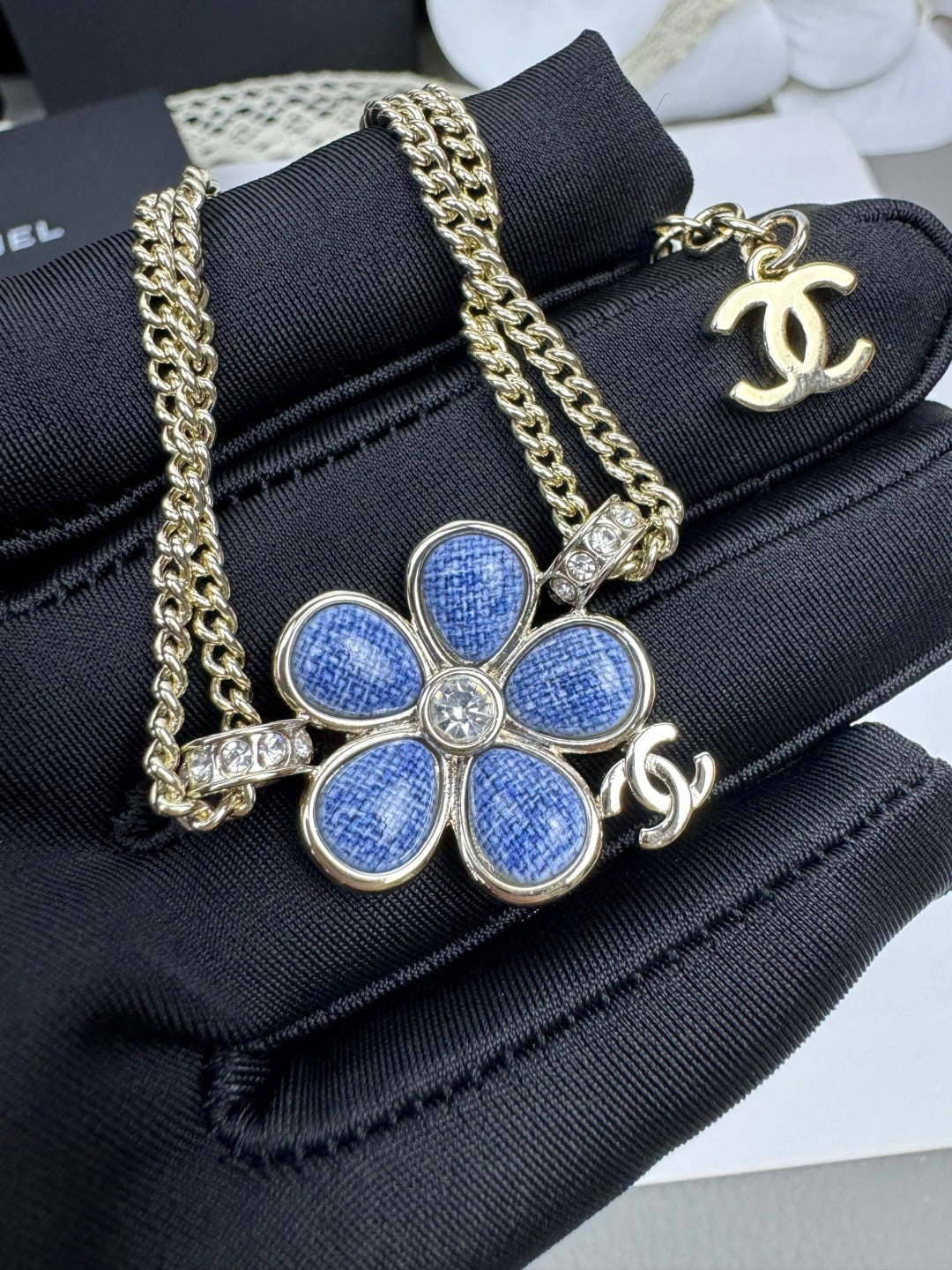 [⭐Novea]VOLTE New Blue Floral Double-Layer Bracelet