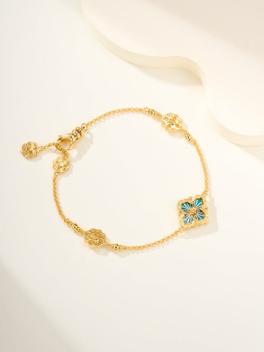 [⭐Novea]B.C.L ENAMELED One-Flower Bracelet（Various Colors)