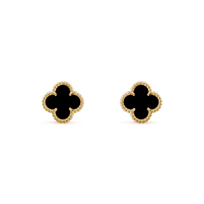 [⭐Novea]CLOVER MINI 9.5MM BLACK MOP EARRINGS