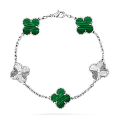 [⭐Novea] CLOVER 5 MOTIF MALACHITE BRACELET COLLECTION