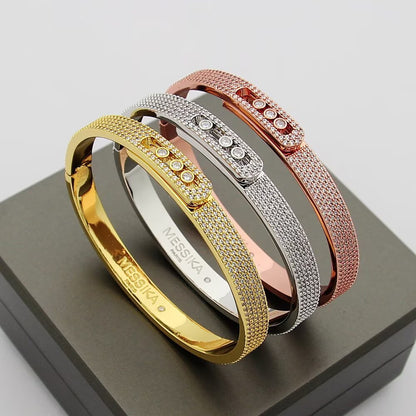 [⭐Novea]Move Noa Full Pavé Diamond Bangle Bracelet