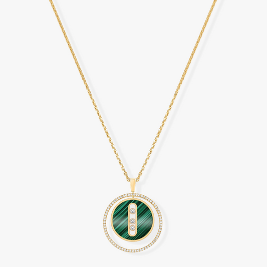 [⭐Novea]Demo MOVE 3 DIAMOND MALACHITE GOLD DIAMOND NECKLACE
