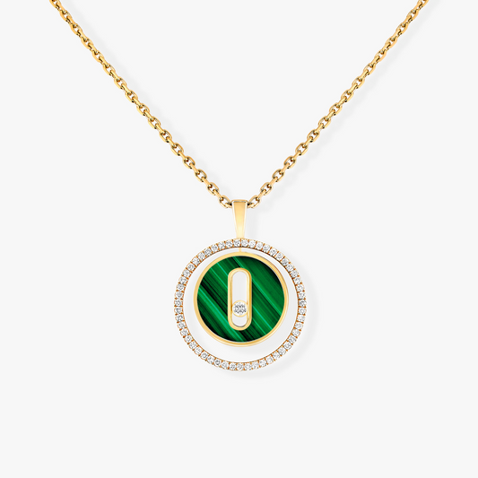 [⭐Novea]Demo MOVE 1 DIAMOND MALACHITE GOLD DIAMOND NECKLACE