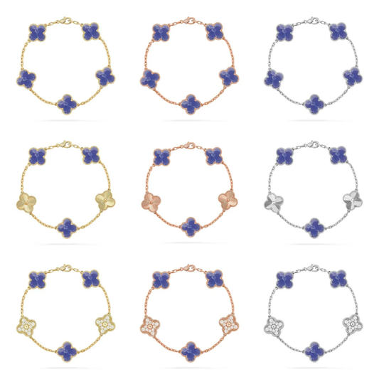 [⭐Novea]CLOVER 5 MOTIF BLUE VEINS BRACELET COLLECTION