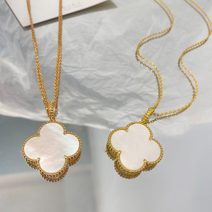 [⭐Novea]CLOVER 25MM MOP LARGE PENDANT NECKLACE