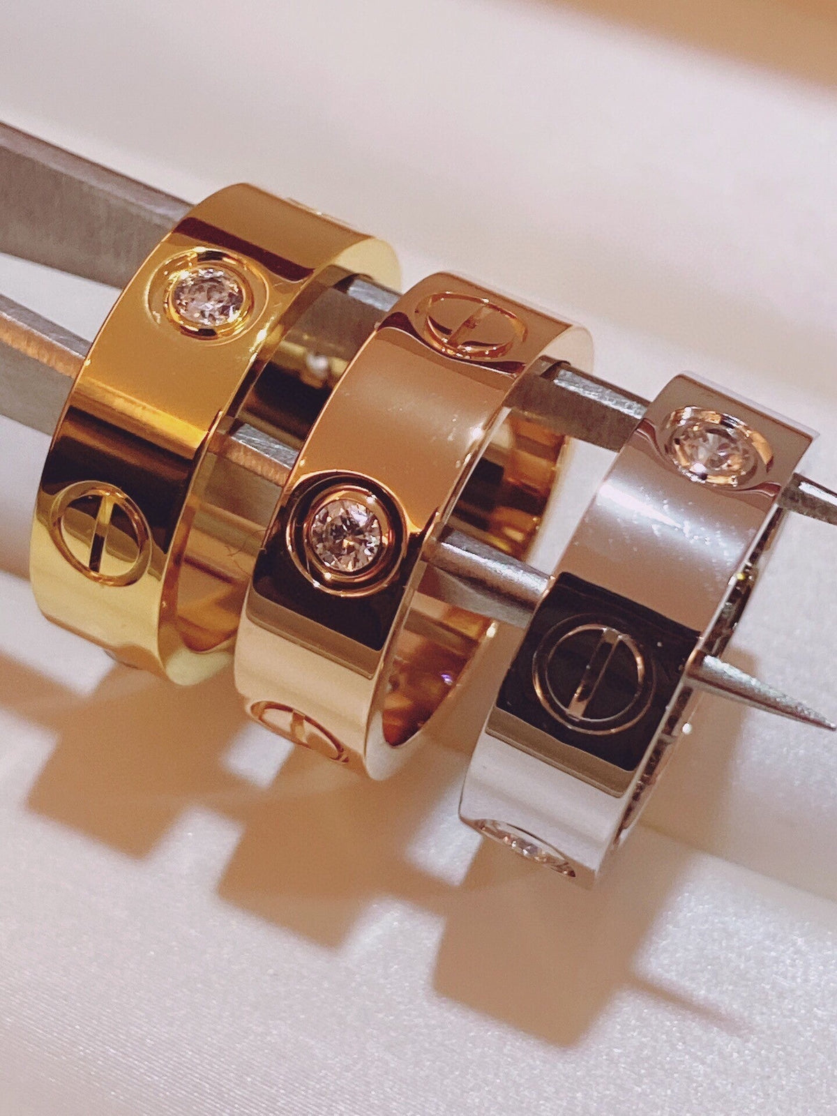 [⭐Novea]Three-Diamond Ring