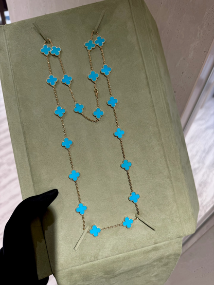 [⭐Novea]CLOVER 20 MOTIFS TURQUOISE GOLD