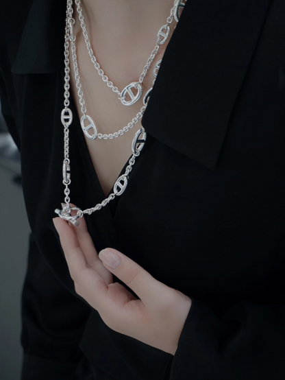 [⭐Novea]Classic Silver Sweater Chain