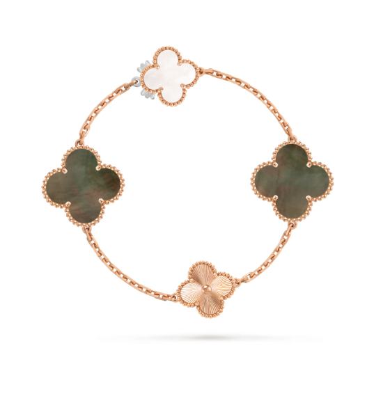 [⭐Novea]DETACHABLE CLOVER 15(11+4) FLOWER SILVER NECKLACE SET