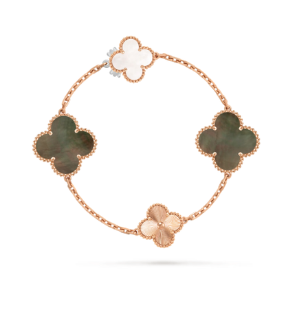 [⭐Novea]DETACHABLE CLOVER 15(11+4) FLOWER SILVER NECKLACE SET