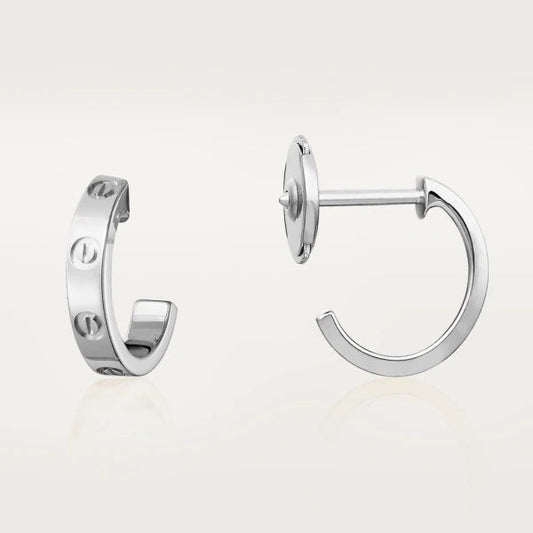 [⭐Novea]LOVE EARRINGS 2.65MM SILVER