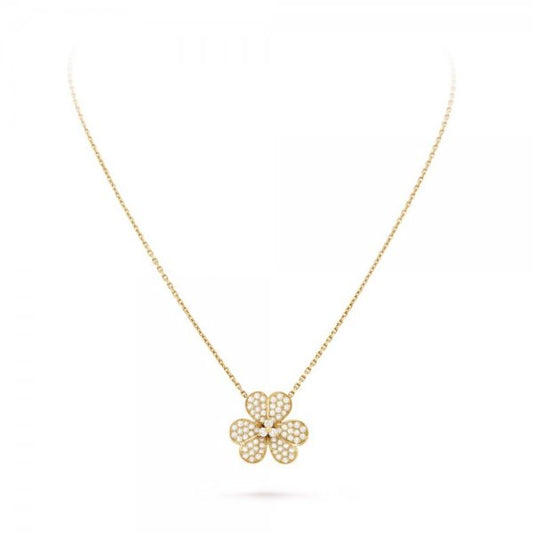 [⭐Novea]FLOWER DIAMOND NECKLACE
