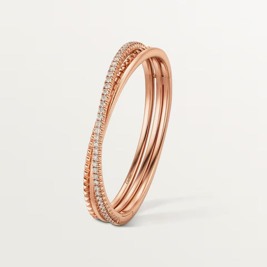 [⭐Novea]ETINCELLE HALF-PAVED DIAMOND BRACELET