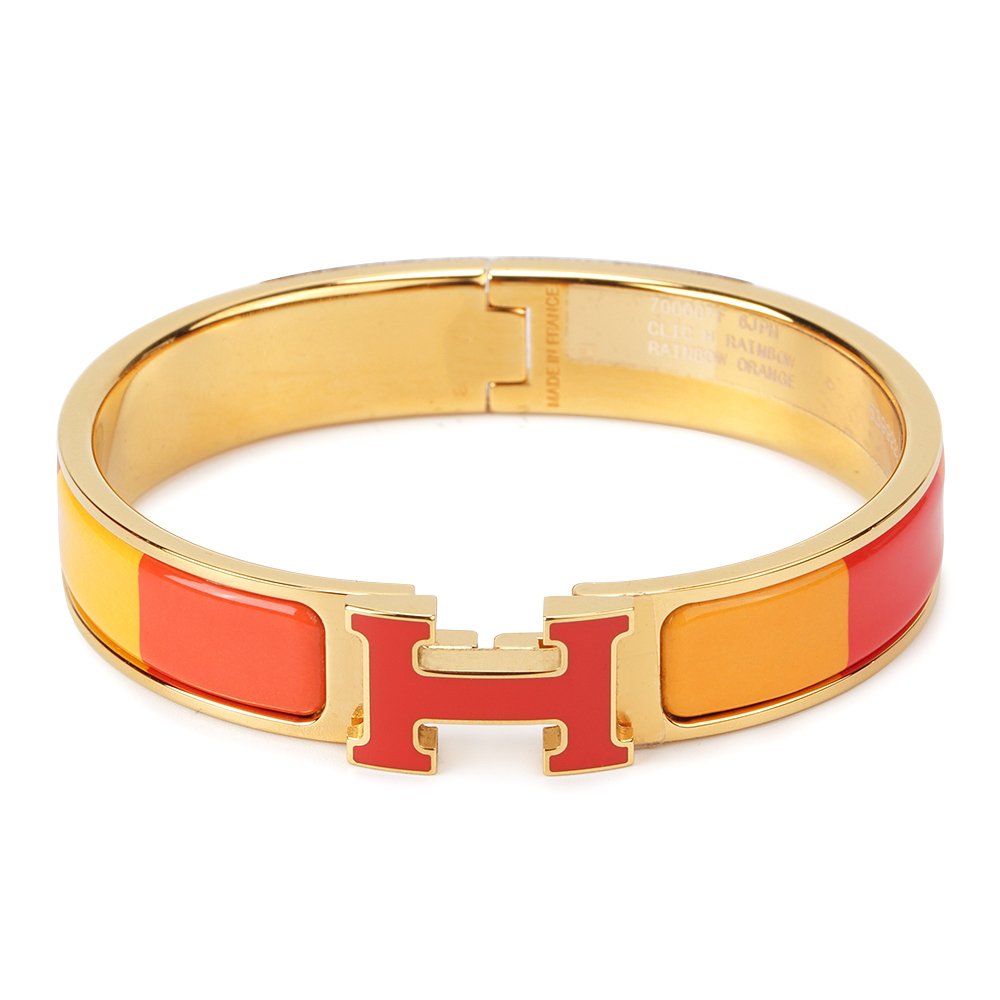 [⭐Novea]H BRACELET ORANGE RAINBOW CERAMIC