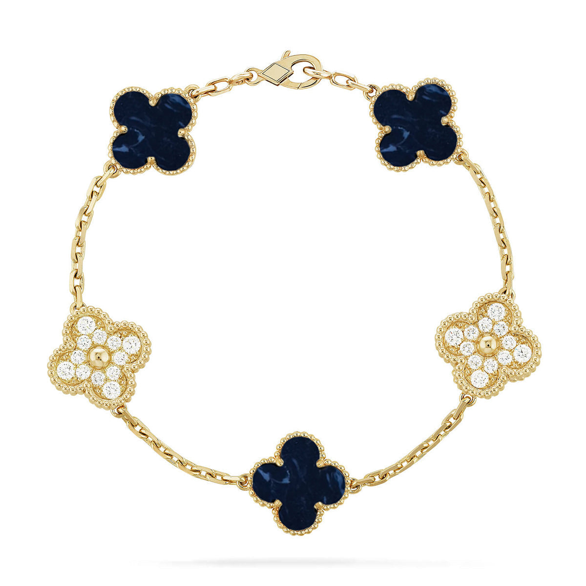 [⭐Novea]CLOVER 5 MOTIF PIETERSITE BRACELET COLLECTION