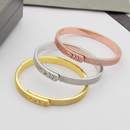 [⭐Novea]Move Noa Full Pavé Diamond Bangle Bracelet