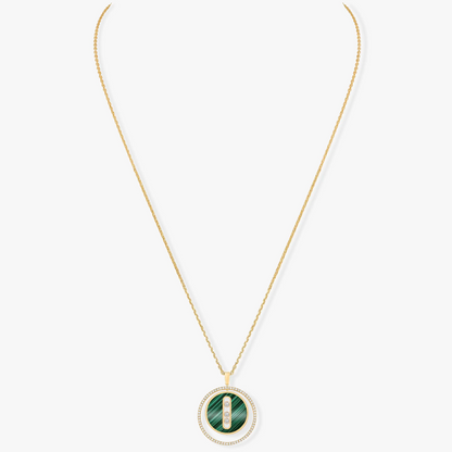 [⭐Novea]Demo MOVE 3 DIAMOND MALACHITE GOLD DIAMOND NECKLACE
