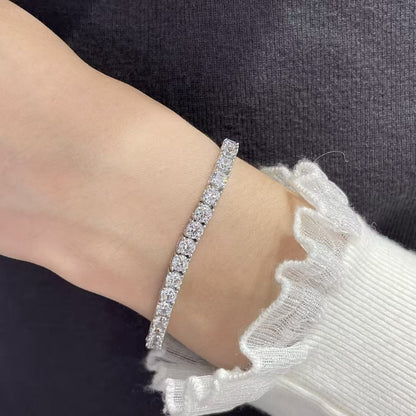 [⭐Novea jewelrys]TENNIS BRACELET WITH FULL DIAMOND SETTING