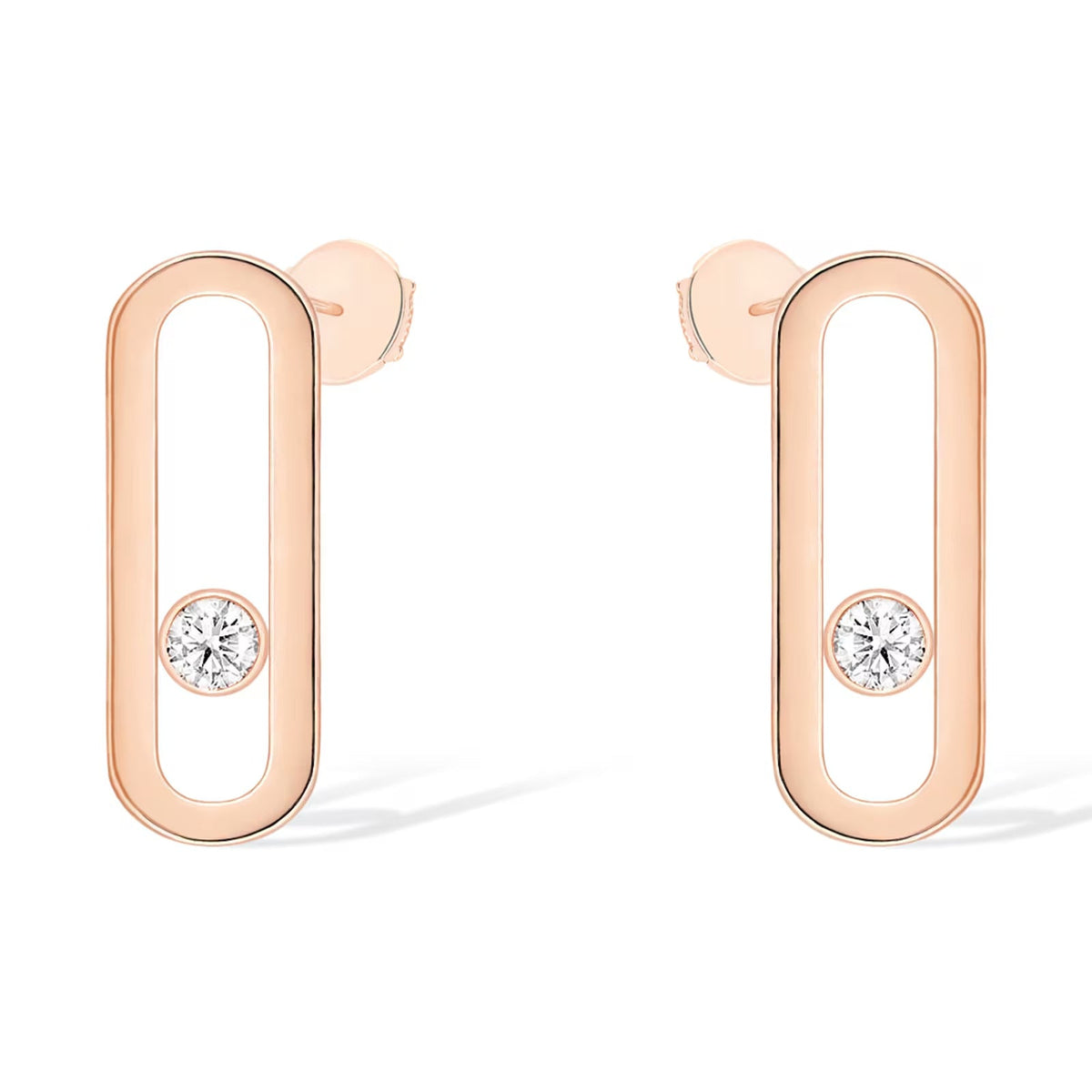 [⭐Novea]MOVE UNO SMALL 1 DIAMOND EARRINGS