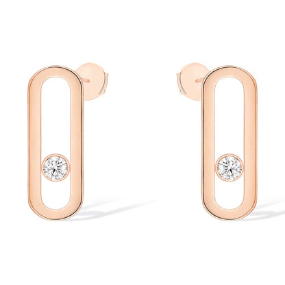 [⭐Novea]MOVE UNO SMALL 1 DIAMOND EARRINGS