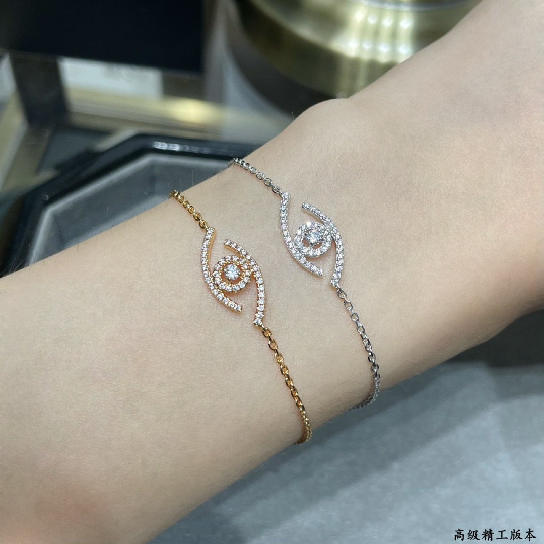 [⭐Novea]Demo Eye Pave-Set Diamond Bracelet
