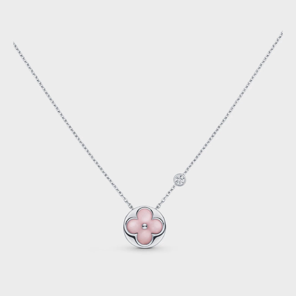 [⭐Novea]SUN MOTIF PINK MOP SILVER BRACELET