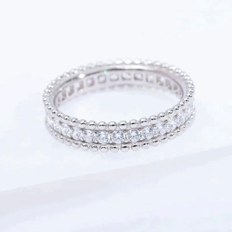 [⭐Novea]PERLEE DIAMOND SILVER RING
