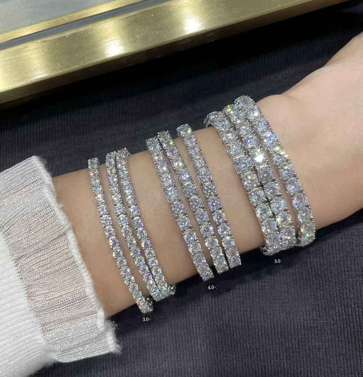 [⭐Novea jewelrys]TENNIS BRACELET WITH FULL DIAMOND SETTING