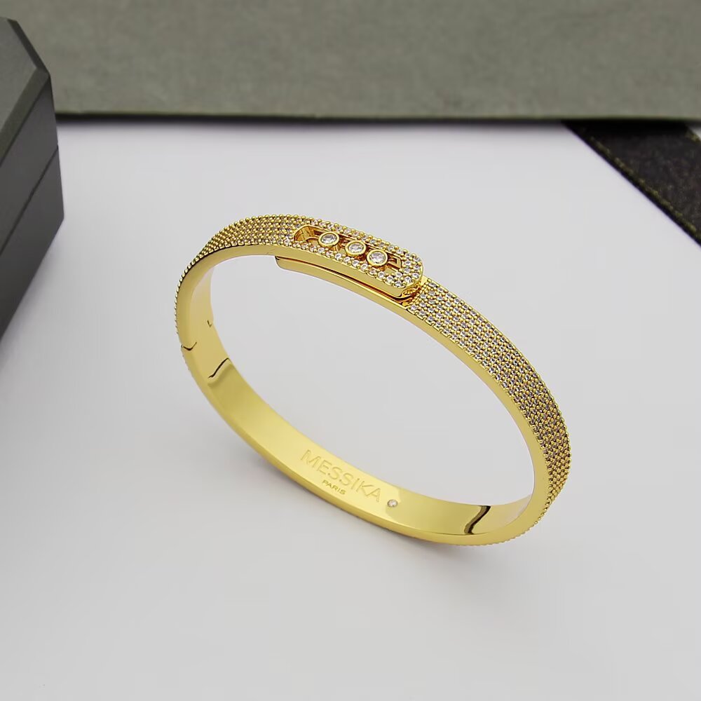 [⭐Novea]Move Noa Full Pavé Diamond Bangle Bracelet