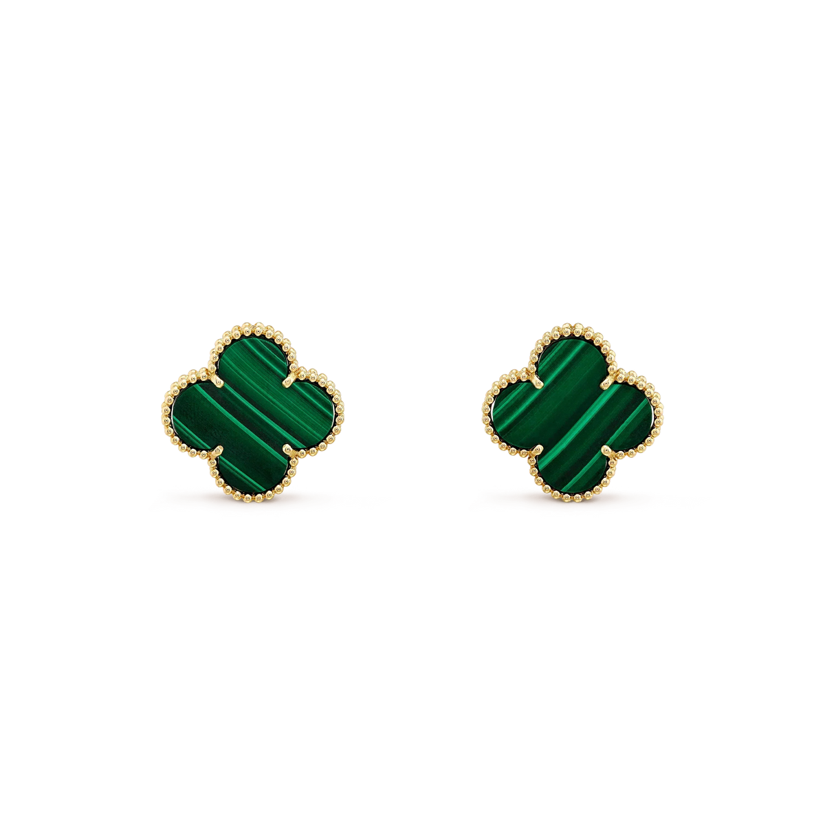[⭐Novea]CLOVER MINI 9.5MM MALACHITE  EARRINGS