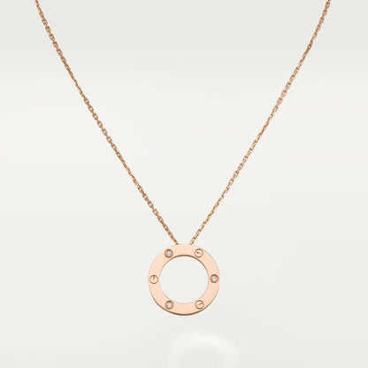 [⭐Novea]LOVE NECKLACE 16MM 3 DIAMONDS